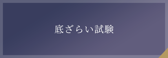 底ざらい試験